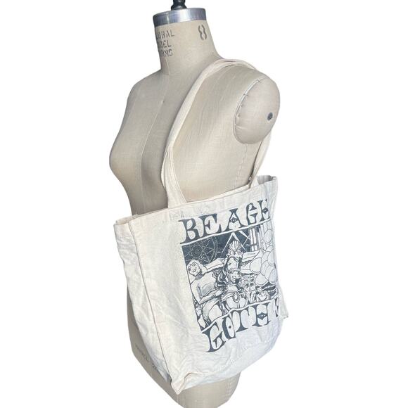 Beach Goth 3 Music Festival Cotton Canvas Tote Bag - Picture 3 of 5